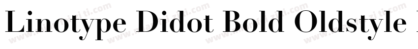 Linotype Didot Bold Oldstyle Figures字体转换
